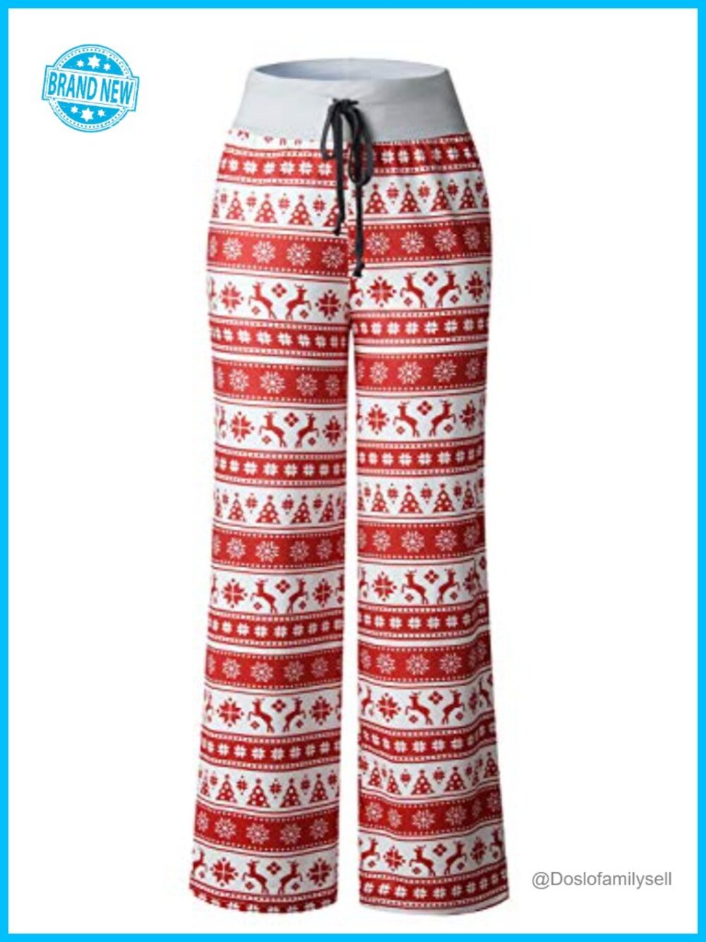 Comfy Floral Wide Leg Palazzo Lounge Pajama Pants Drawstring Stretch - Picture 2 of 4